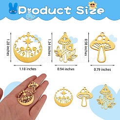 12 шт. 6 подвески из нержавеющей стали 201 STAS-SZ0002-12