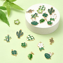 20шт 10 стиля подвески из сплава с эмалью&nbsp;ENAM-YW0004-21