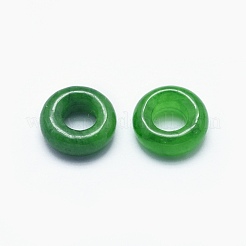 天然石ミャンマー産翡翠/ビルマ翡翠ビーズ  染め  リング  8x3mm  穴：3.5mm&nbsp;G-F581-13