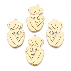 Pendentifs en acier inoxydable avec placage ionique (IP) 201&nbsp;STAS-N098-071LG