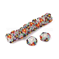 Handgefertigte Glasperlen mit Messingkern im europäischen Stil&nbsp;LAMP-N044-06S-01