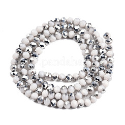 Гальванические непрозрачные стеклянные бусины&nbsp;EGLA-A034-P4mm-M20