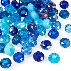60 Stück 12 Farben blaues Farbthema Glas European Beads&nbsp;GPDL-TA0001-10