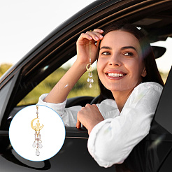 2 шт. 2 стиля сплав луна с подвеской для йоги украшения&nbsp;HJEW-DC00115