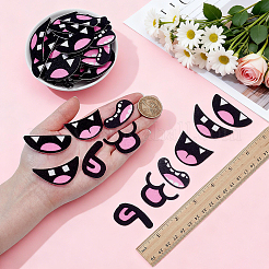 180 pièce 6 styles de bouche de poupée artisanale en feutre&nbsp;DOLL-NB0001-06
