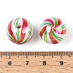 Печатные непрозрачные акриловые бусины MACR-T048-05D