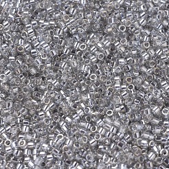 MIYUKIデリカビーズ  シリンダー  日本製シードビーズ  11/0  （db0114)透明シルバーグレーゴールド光沢  1.3x1.6mm  穴：0.8mm  約20000個/袋  100 G /袋&nbsp;SEED-J020-DB0114