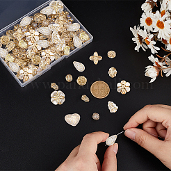 90шт 15 стиля прозрачные акриловые бусины OACR-PH0004-26