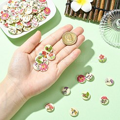 1 jeu de 100 boutons en bois&nbsp;BUTT-CJC0002-05A-1