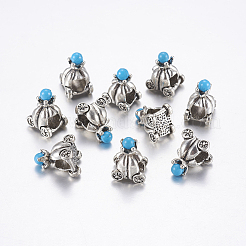 Европейские сплавочные бусины тибетского стиля &nbsp;LS-PALLOY-G225-01AS