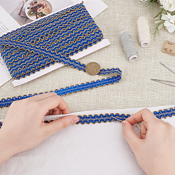 Отделка из полиэстера с волнистыми краями длиной 12 м.&nbsp;OCOR-WH0088-27