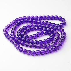 Trafila trasparenti tonde vetro fili di perline&nbsp;X-GLAD-Q012-8mm-16