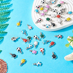 48шт 12 цвета сплава эмалевые подвески&nbsp;PALLOY-TA0002-55P