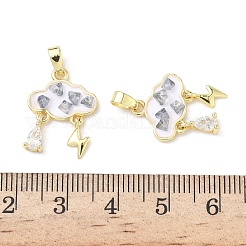 Латунь эмаль подвески&nbsp;KK-Z134-12G-01