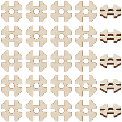 1 набор деревянных пуговиц с 1 отверстиями&nbsp;BUTT-CY0001-16B