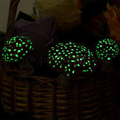 Ornamenti di funghi luminosi in miniatura in resina&nbsp;AJEW-WH0326-72