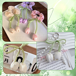 12 шт. 2 стиля тканевые двухголовые тюльпаны украшения аксессуары&nbsp;FIND-CY0001-40