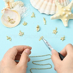 10 шт. 10 стиля латунные подвески с микропаве и кубическим цирконием&nbsp;KK-CJ0003-56