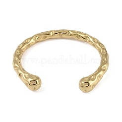 Женские текстурированные браслеты-манжеты из нержавеющей стали 304&nbsp;LS-BJEW-G706-02G