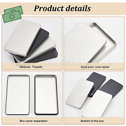 Коробка из белой жести 4шт 2 цветов CON-FG0001-11