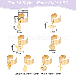 Кольца-манжеты из нержавеющей стали 304 RJEW-UN00020