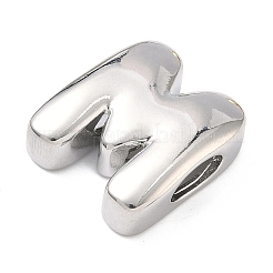 Латунные бусины с инициалами&nbsp;KK-B167-27P-01M