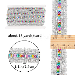 15 ярд плетеной кружевной ленты из полиэстера&nbsp;OCOR-WH0046-37B