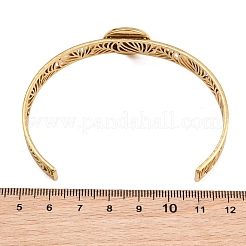 Basi per bracciali rigidi in acciaio inox 304 con vassoio piatto rotondo&nbsp;SA-CBA82C8-04A-G