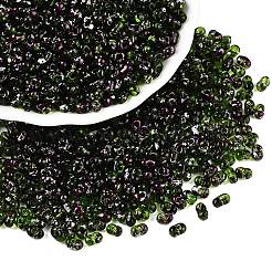 Perline di vetro dipinte a spruzzo picasso&nbsp;SEED-T006-04-18