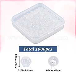 1000шт граненые биконусы из стекла&nbsp;EGLA-SP0001-32A