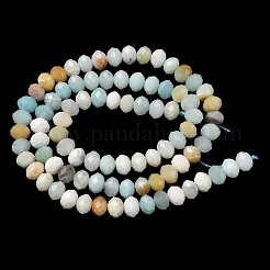 Нити из натуральных цветочных бусин амазонита G-D344-A35