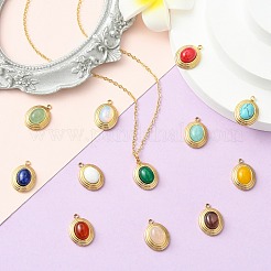 12шт 12 стиля подвески из натуральных драгоценных камней&nbsp;STAS-CJ0002-60