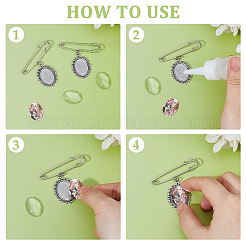 Наборы для изготовления железных брошей&nbsp;JEWB-FH00014