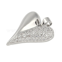 Латунные микропаве прозрачные подвески с фианитом KK-S392-02P