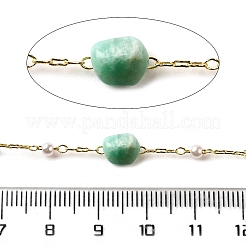 Цепочки из бисера из натурального амазонита ручной работы CHC-F020-04G-06