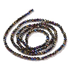 Стеклянные бусины с гальваническим покрытием &nbsp;GLAA-H021-01A-AB02