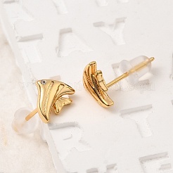 Серьги-гвоздики из циркония EJEW-C158-13B-G