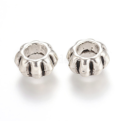 Perles européennes en alliage de zinc&nbsp;PALLOY-C005-AS-NF