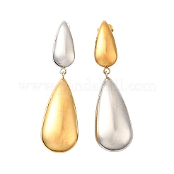 Двухцветные серьги-гвоздики из нержавеющей стали 304&nbsp;EJEW-M104-01A-PG