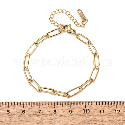 Pulseras de cadena tipo clip de papel de acero inoxidable 304 de 4 mm&nbsp;SA-CBA4160-22G