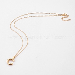 Ожерелья с подвесками из нержавеющей стали 304 NJEW-L155-14