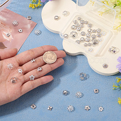 54 pièces 9 chapeaux de perles en laiton de style&nbsp;KK-TA0003-41