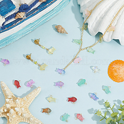 100 шт. Прозрачные стеклянные подвески&nbsp;FIND-SC0020-60