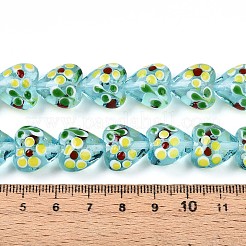 Бусы лэмпворк ручной работы LAMP-N028-02E