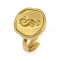 Goldene Fingerringe aus Edelstahl 304&nbsp;RJEW-H254-08B-G