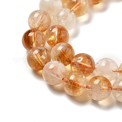 Природный цитрин бисер нитей G-A262-A01-8mm