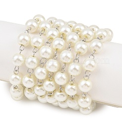 Стекла ручной работы из бисера жемчужные ожерелья цепи для / браслеты делает&nbsp;AJEW-PH00633-02