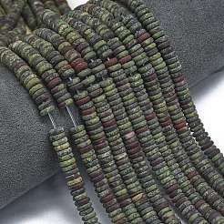 Нити из матовых бусин из натуральной драконьей крови G-K389-C07-01