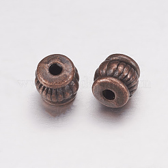 Сплавочные овальные бусины тибетского стиля &nbsp;X-TIBEB-Q043-R-FF