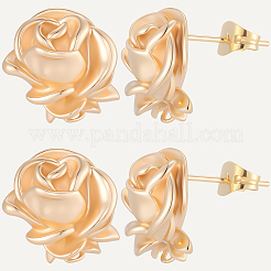 10 шт. латунные серьги-гвоздики KK-BBC0020-90